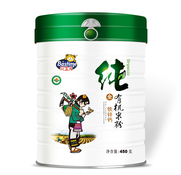 貝生元純有機(jī)鐵鋅鈣米粉系列(聽裝)