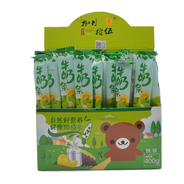 捌月拾伍原味牛奶條400g內(nèi)包裝