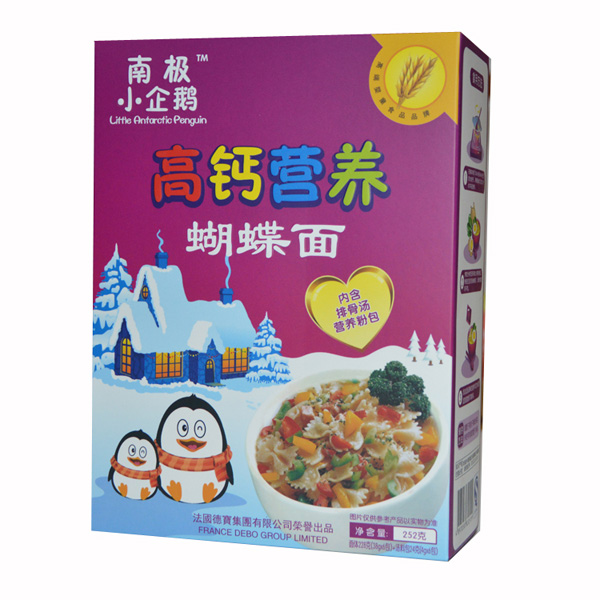 南極小企鵝高鈣營(yíng)養(yǎng)蝴蝶面豎盒252g