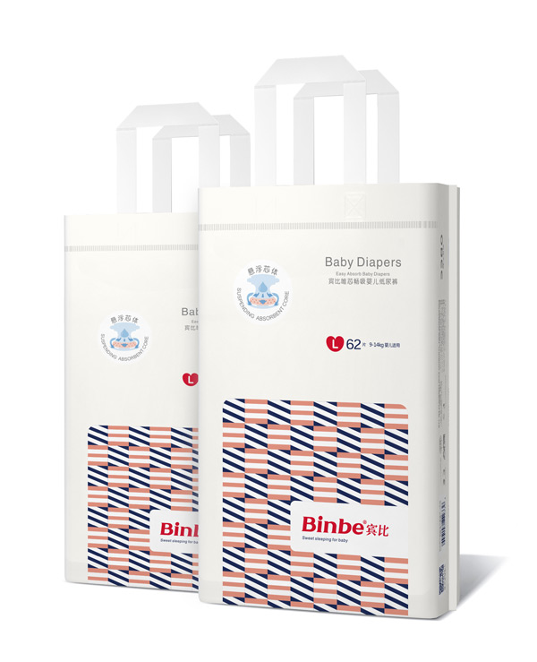 賓比唯芯暢吸嬰兒紙尿褲L62