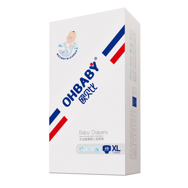 歐貝比樂動(dòng)超薄嬰兒紙尿褲XL48