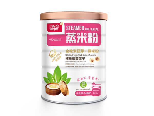 酷幼蒸米粉-核桃蛋黃蓮子-鐵罐