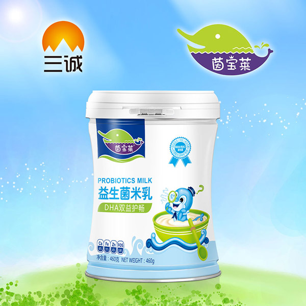 茵寶萊DHA雙益護(hù)暢益生菌米乳罐裝