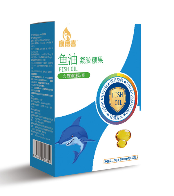 康蓓喜魚(yú)油凝膠糖果側(cè)面