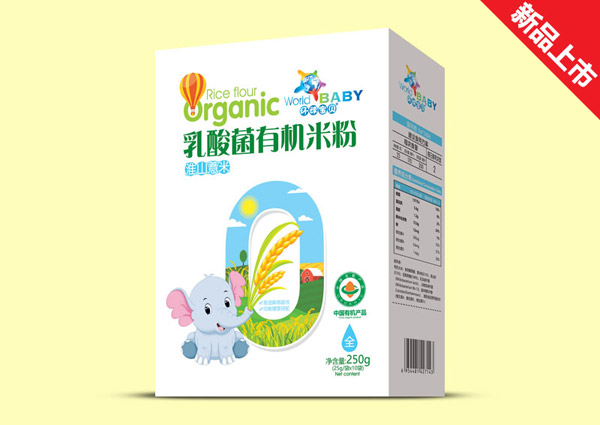 環(huán)球寶貝乳酸菌有機米粉盒裝-淮山薏米