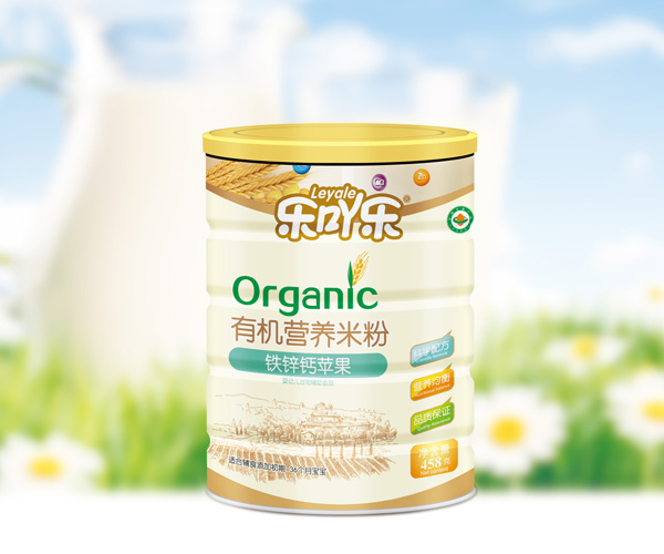 樂(lè)吖樂(lè)有機(jī)營(yíng)養(yǎng)米粉鈣鐵鋅蘋(píng)果罐裝