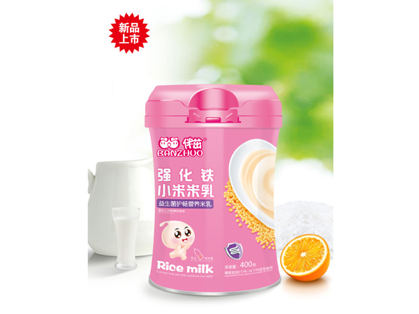 伴茁強化鐵小米米乳-益生菌護暢營養(yǎng)米乳400g