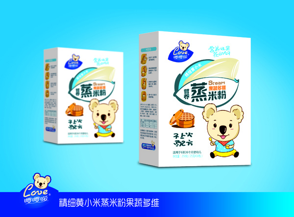 嚶嚶噯精細黃小米果蔬多維蒸米粉 盒裝