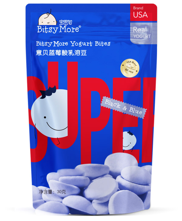 寶思加意貝藍(lán)莓酸乳溶豆