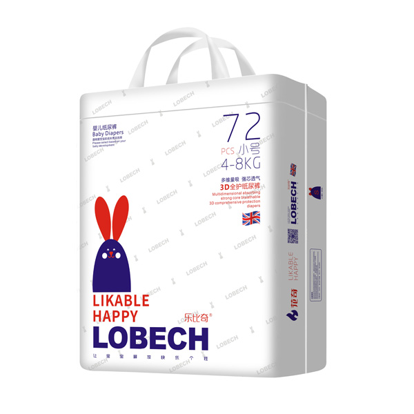 樂比奇3D全護紙尿褲小號72