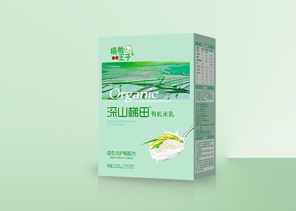 櫻桃王子深山梯田益生元護(hù)暢配方有機(jī)米乳 盒裝