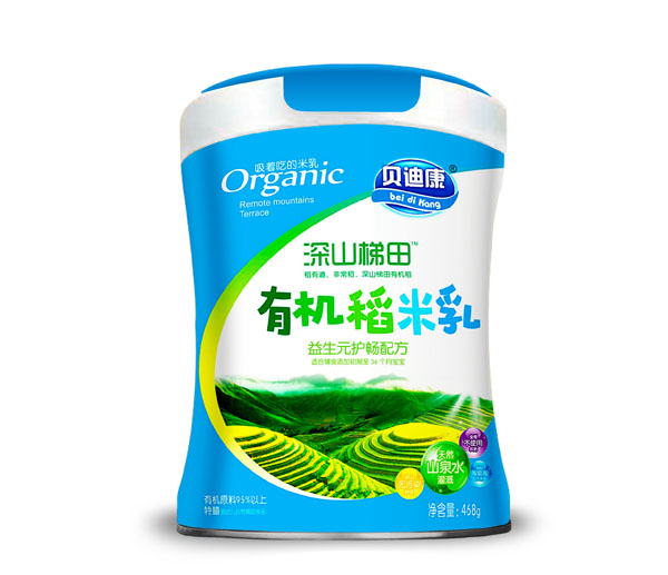 貝迪康深山梯田有機(jī)稻米乳-益生元護(hù)暢配方 聽裝