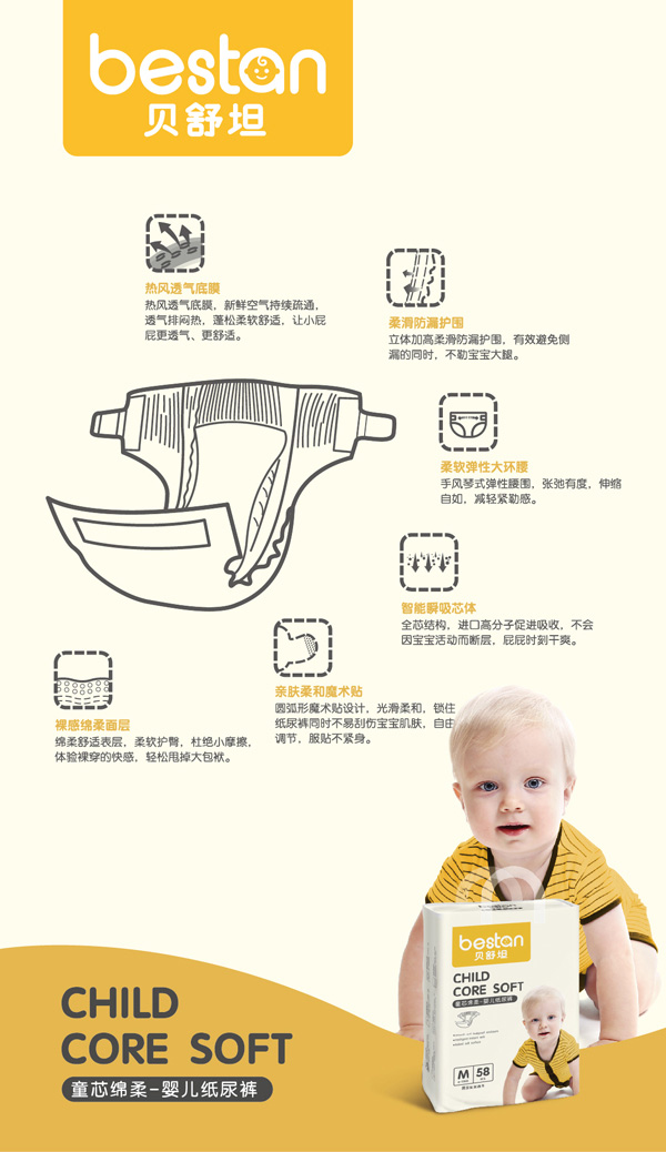 貝舒坦紙尿褲賣點(diǎn)