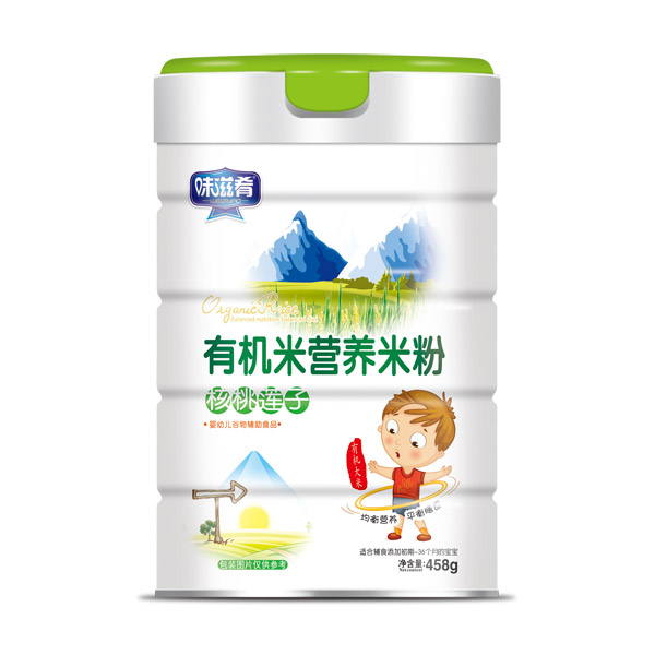 味滋肴有機米營養(yǎng)米粉-核桃蓮子罐裝