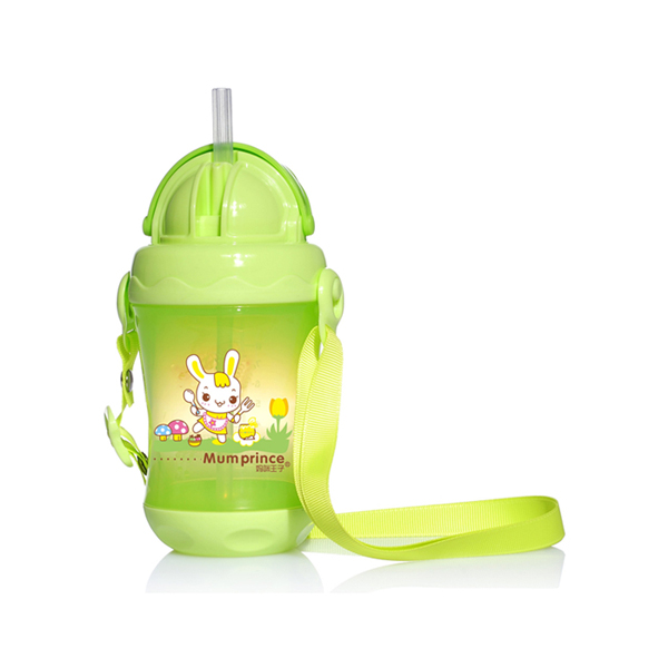 媽咪王子高級(jí)背帶水壺260ml 綠色