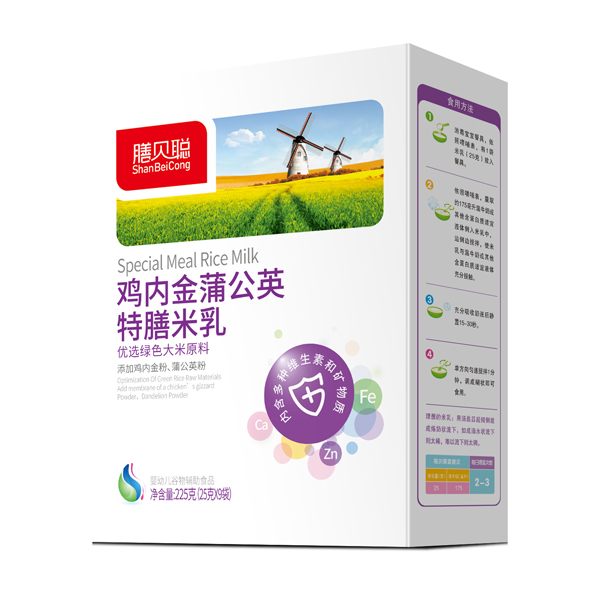 膳貝聰雞內(nèi)金蒲公英特膳米乳 盒裝