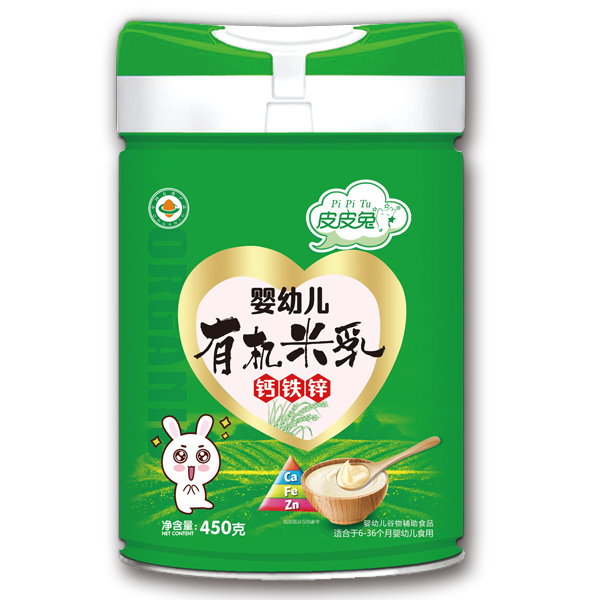 皮皮兔嬰幼兒有機(jī)米乳-鈣鐵鋅