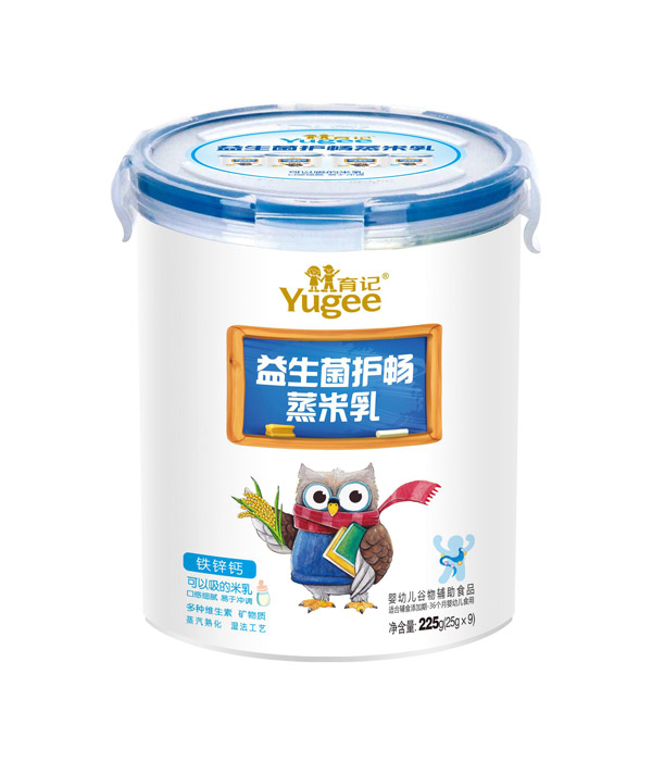 育記益生菌護(hù)暢蒸米乳-鐵鋅鈣225克樂(lè)扣裝