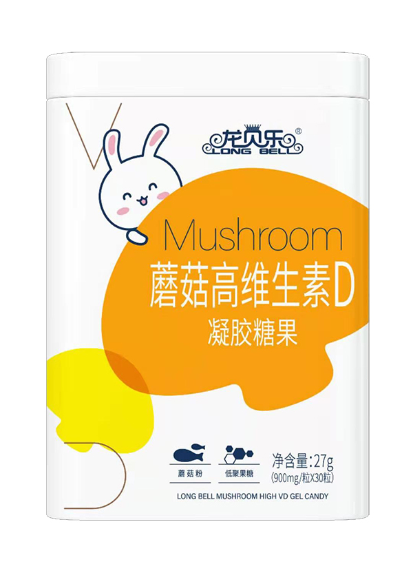 龍貝樂蘑菇粉VD凝膠糖果