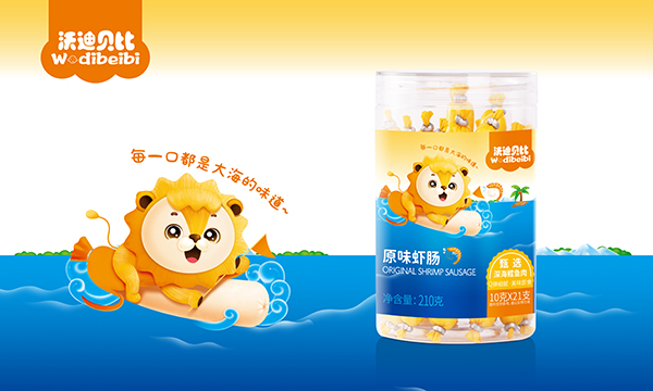沃迪貝比原味蝦腸210g