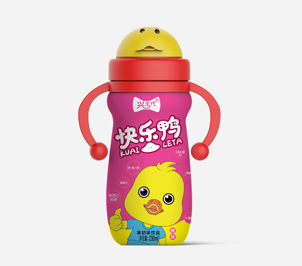 興生代快樂鴨果奶味飲品 紅色 230ml