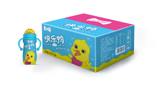 興生代快樂鴨果奶味飲品 原味藍(lán)色 箱裝