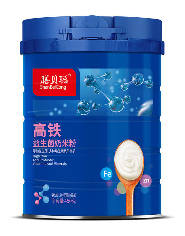 膳貝聰高鐵益生菌奶米粉(450克聽(tīng))