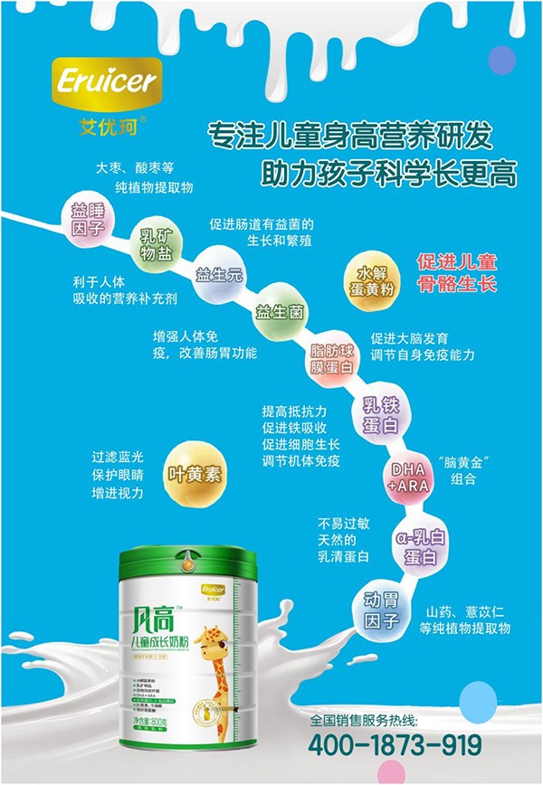 艾優(yōu)珂凡高兒童成長奶粉特點(diǎn)