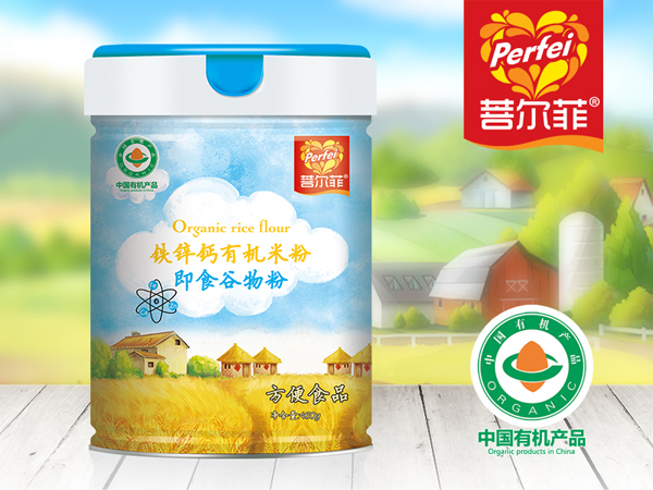 菩爾菲鈣鐵鋅有機米粉 聽裝