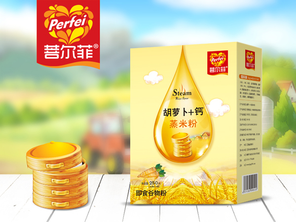 菩爾菲胡蘿卜+鈣蒸米粉 盒裝