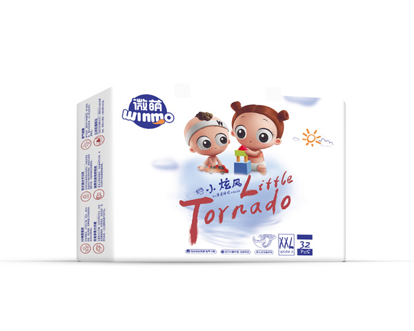 微萌小旋風嬰兒薄柔瞬吸紙尿褲XXL32