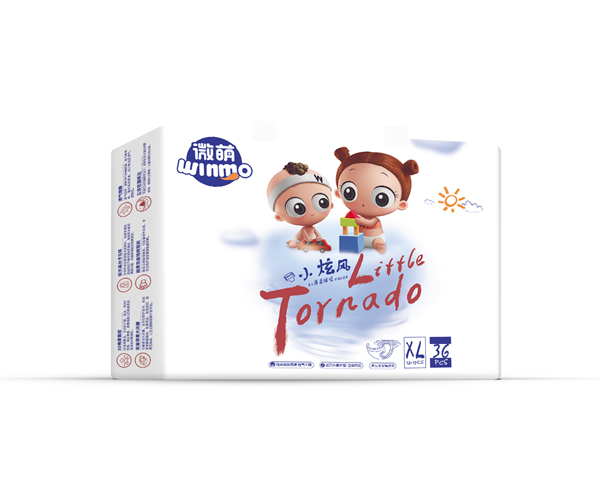 微萌小旋風嬰兒薄柔瞬吸紙尿褲XL36