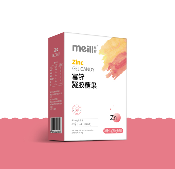 梅黎富鋅凝膠糖果