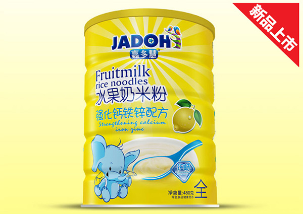 嘉多慧強化鈣鐵鋅配方-水果奶米粉