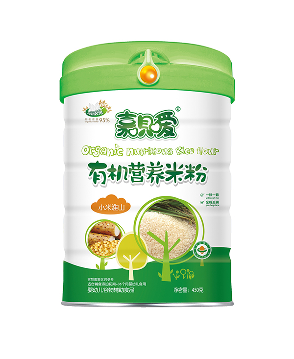 嘉唄噯有機營養(yǎng)米粉聽裝 小米淮山