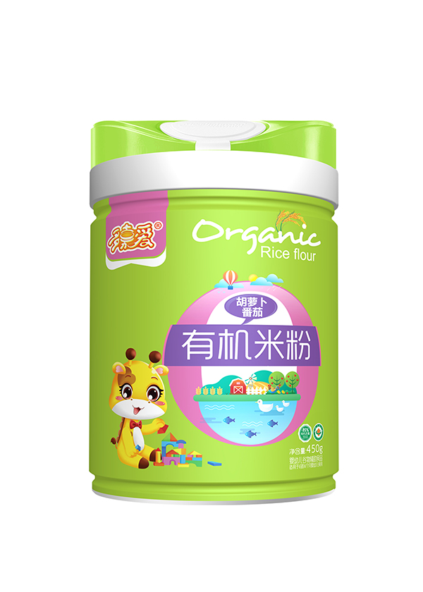 多嘉愛有機(jī)米粉罐裝 胡蘿卜番茄