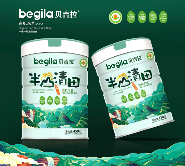 貝吉拉半山清田有機米乳 胡蘿卜小米 聽裝