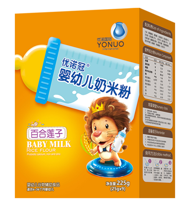 優(yōu)諾冠嬰幼兒奶米粉 百合蓮子 盒裝.jpg