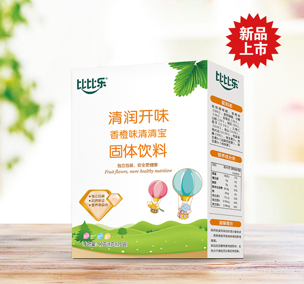 比比樂清潤(rùn)開味香橙味清清寶 盒裝