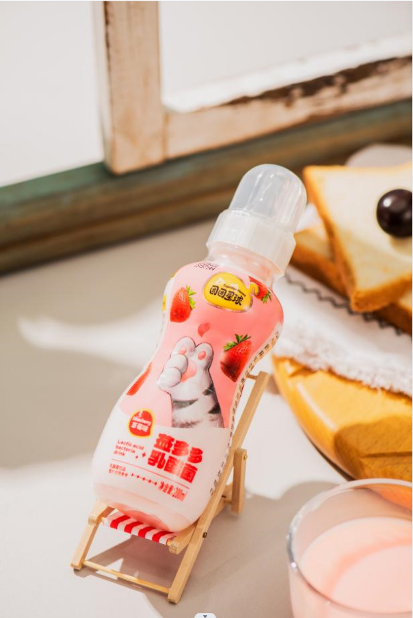 團團星球益多多乳酸菌飲品-草莓味230ml