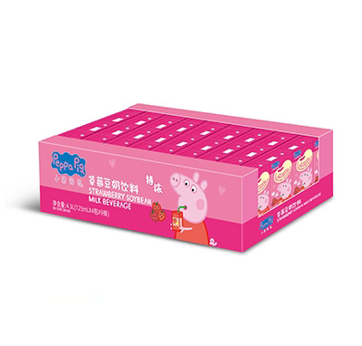 小豬佩奇草莓味豆奶125mlx36盒