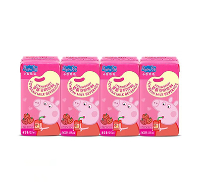 小豬佩奇草莓味豆奶飲料125ml