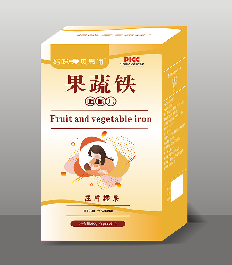 媽咪愛(ài)貝思哺果蔬鐵咀嚼片