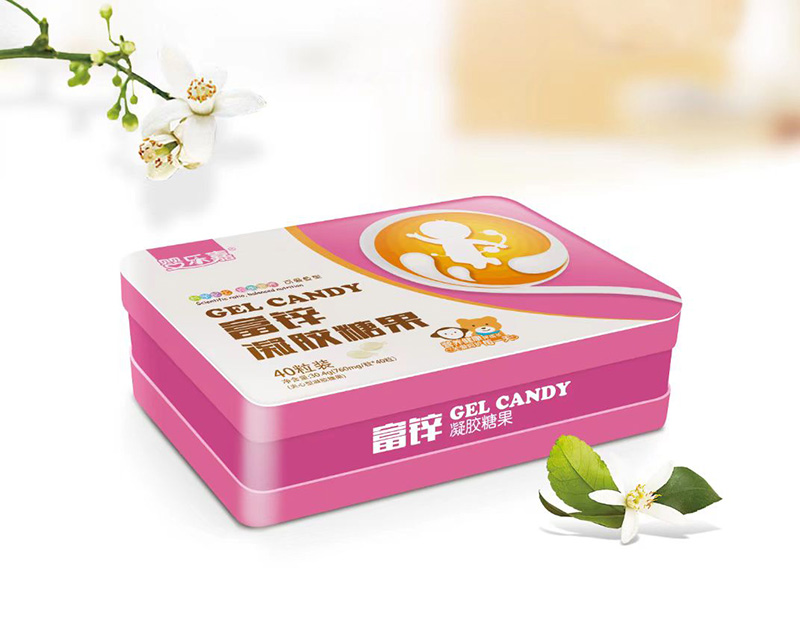 嬰樂嘉富鋅凝膠糖果 鐵盒裝01