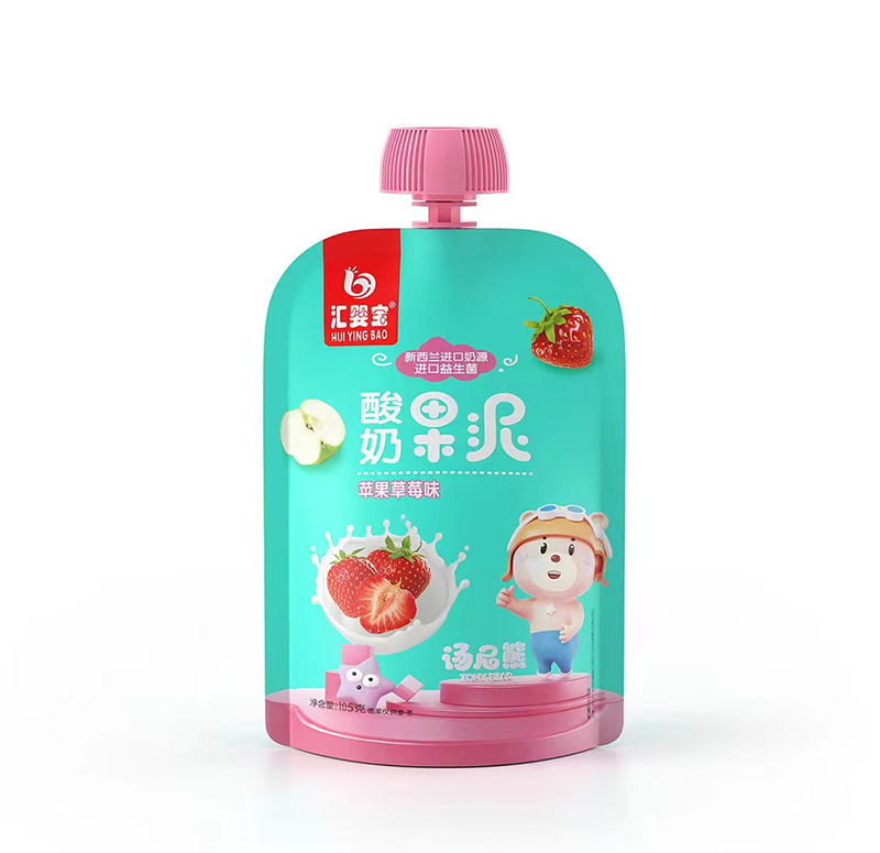 匯嬰寶酸奶果泥-蘋果草莓味