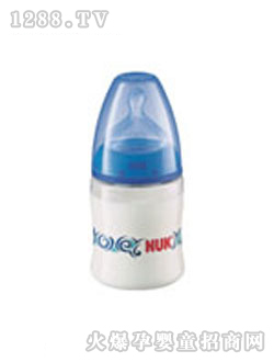 NUK新型寬口PC彩色奶瓶（帶1號寬口仿真通氣奶嘴）