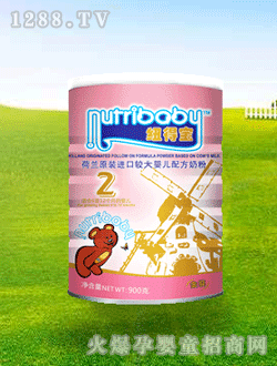 荷蘭原裝進(jìn)口紐得寶較大嬰兒配方奶粉2段