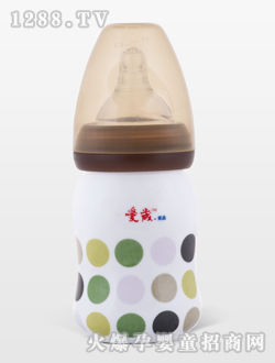 愛歲采晶骨瓷斑點(diǎn)小奶瓶咖啡色