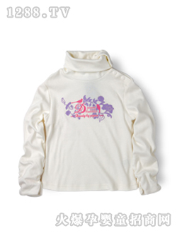 小豬班納白色長(zhǎng)袖T恤