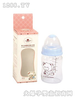 寬口徑高硼硅玻璃小奶瓶